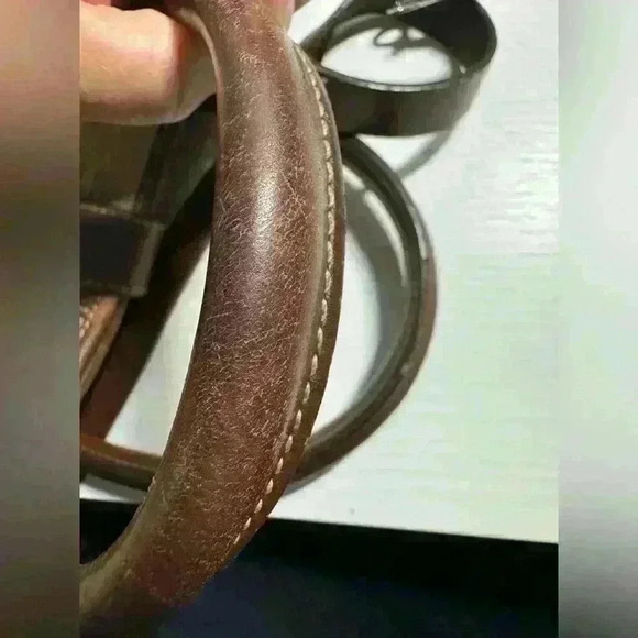 DOONEY & BOURKE Vintage Double Handle Signature Tan Canvas - Picture 13 of 16